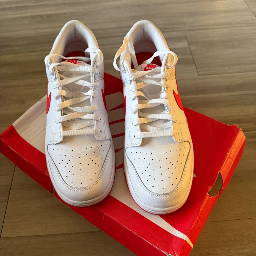 Nike Red and White Athletic Shoes